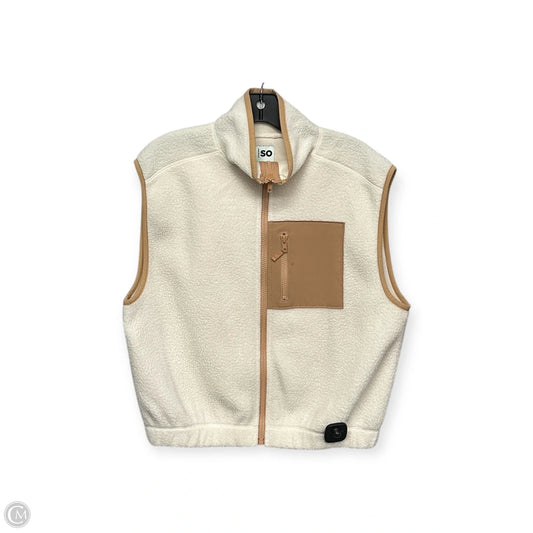 Vest Faux Fur & Sherpa By So In Cream, Size: S