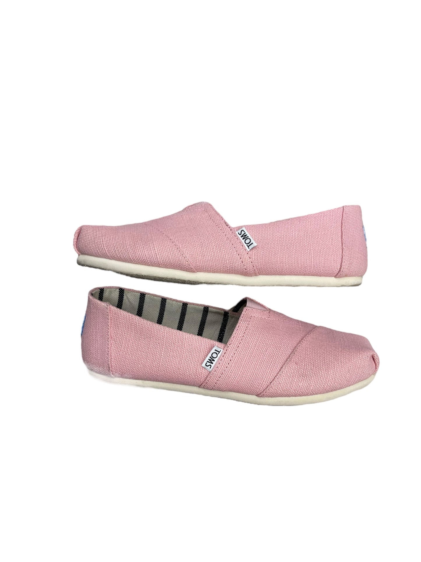 Shoes Flats By Toms In Pink, Size: 7.5