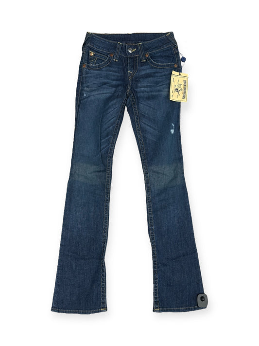 Jeans Boot Cut By True Religion In Blue Denim, Size: 26