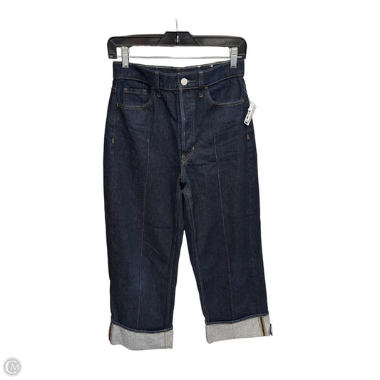 Jeans Wide Leg By Banana Republic In Blue Denim, Size: 26