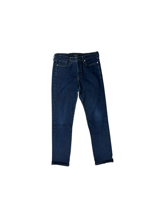 Jeans Straight By Banana Republic In Blue Denim, Size: 30