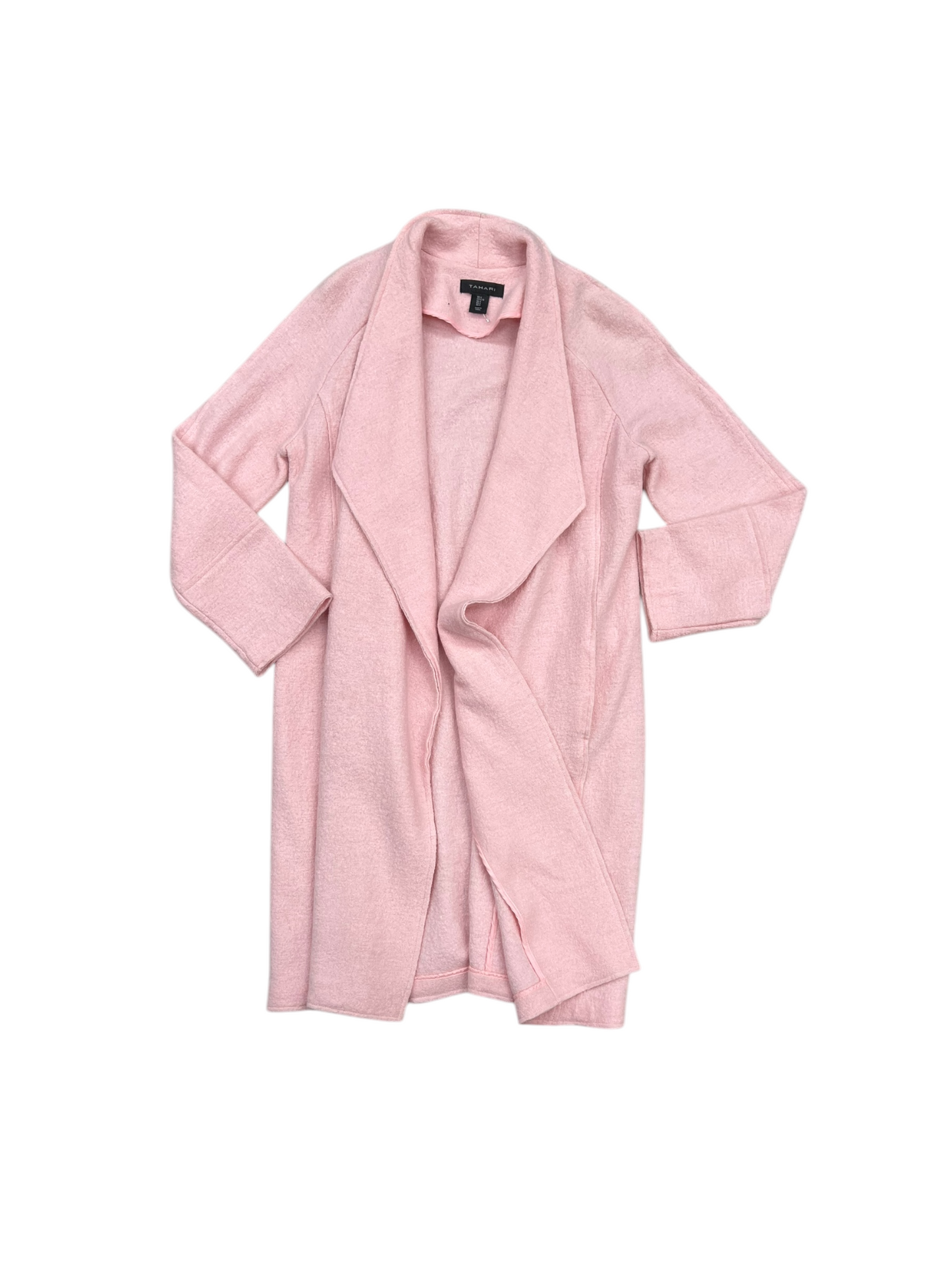 Coat Peacoat By Tahari By Arthur Levine In Pink, Size: L