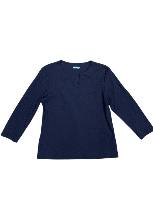 Top Long Sleeve By J Mclaughlin In Blue, Size: M