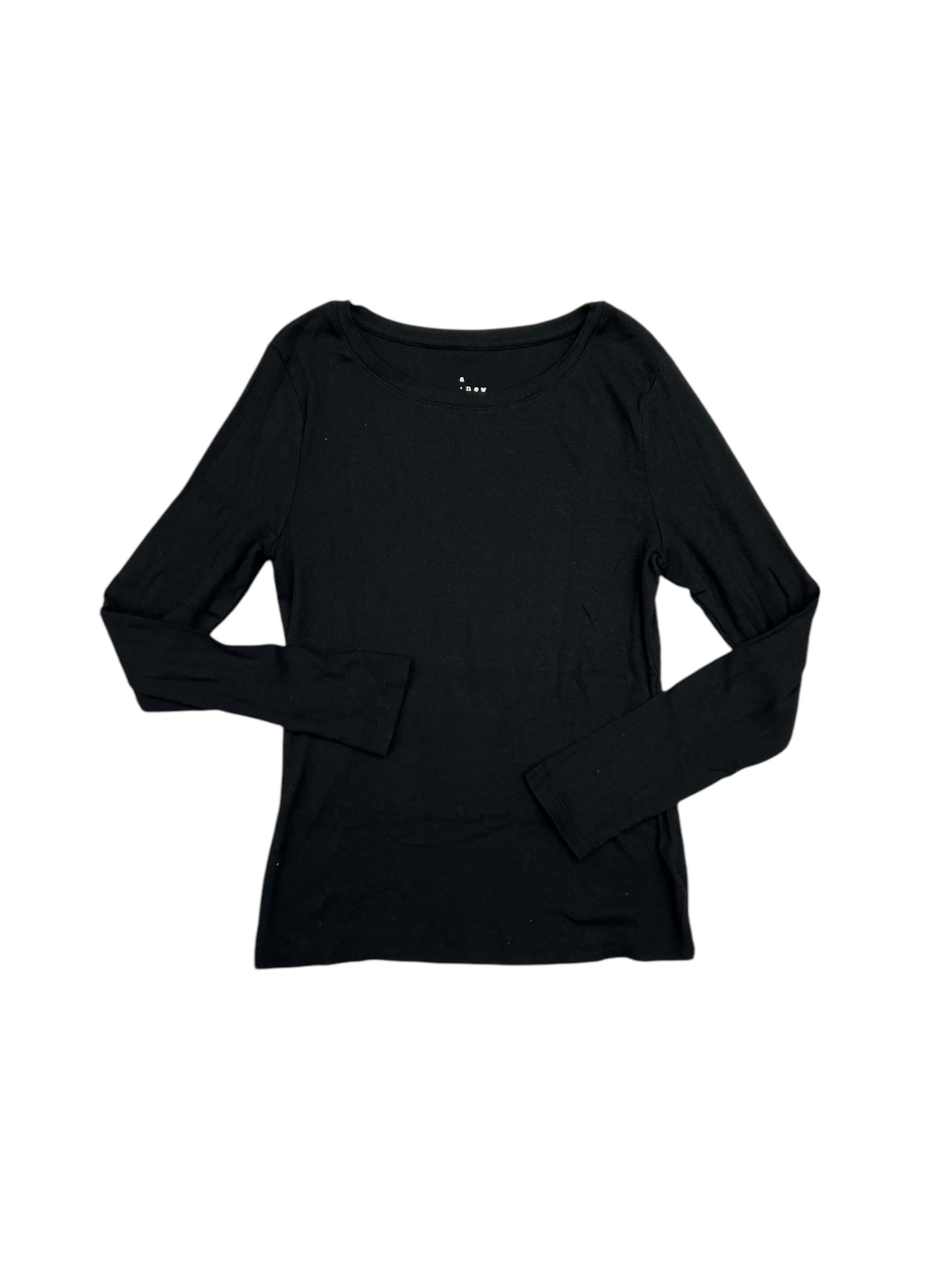 Top Long Sleeve By A New Day In Black, Size: M