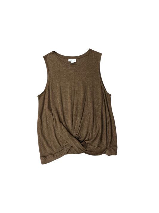 Top Sleeveless By J. Jill In Brown, Size: M