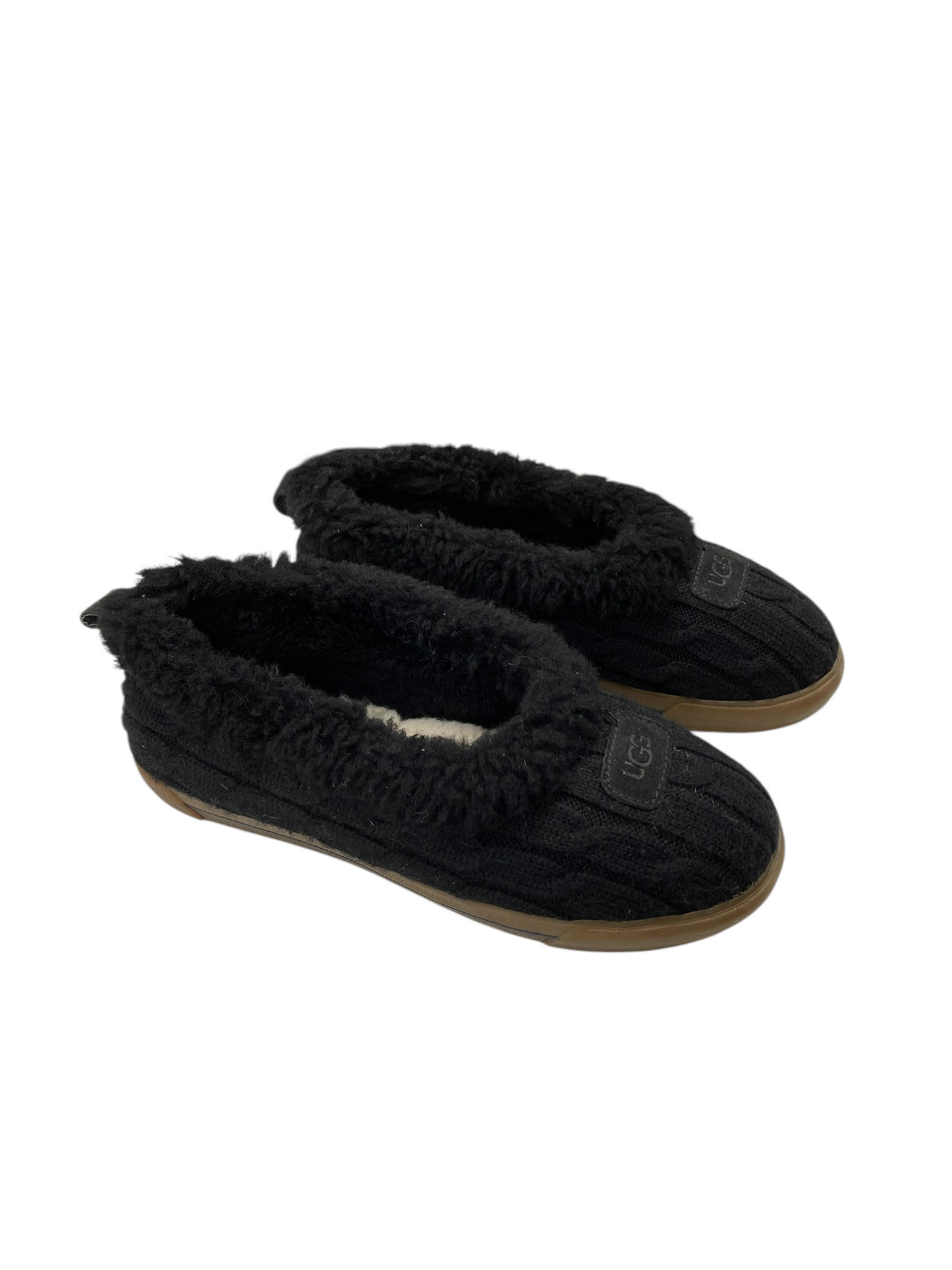 Shoes Flats By Ugg In Black, Size: 8.5