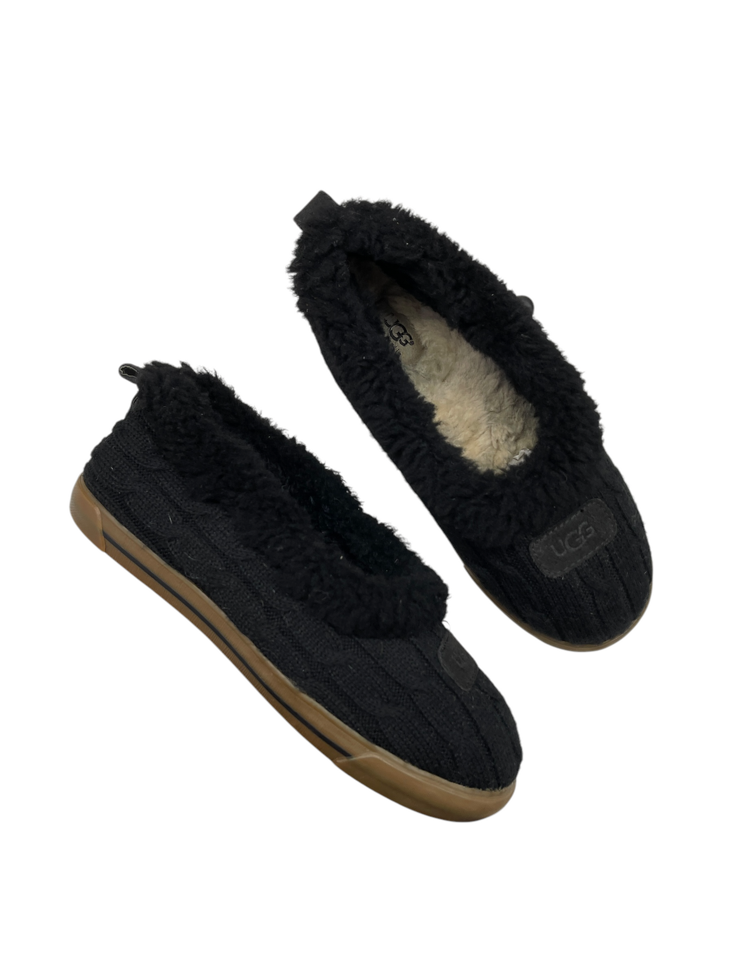 Shoes Flats By Ugg In Black, Size: 8.5