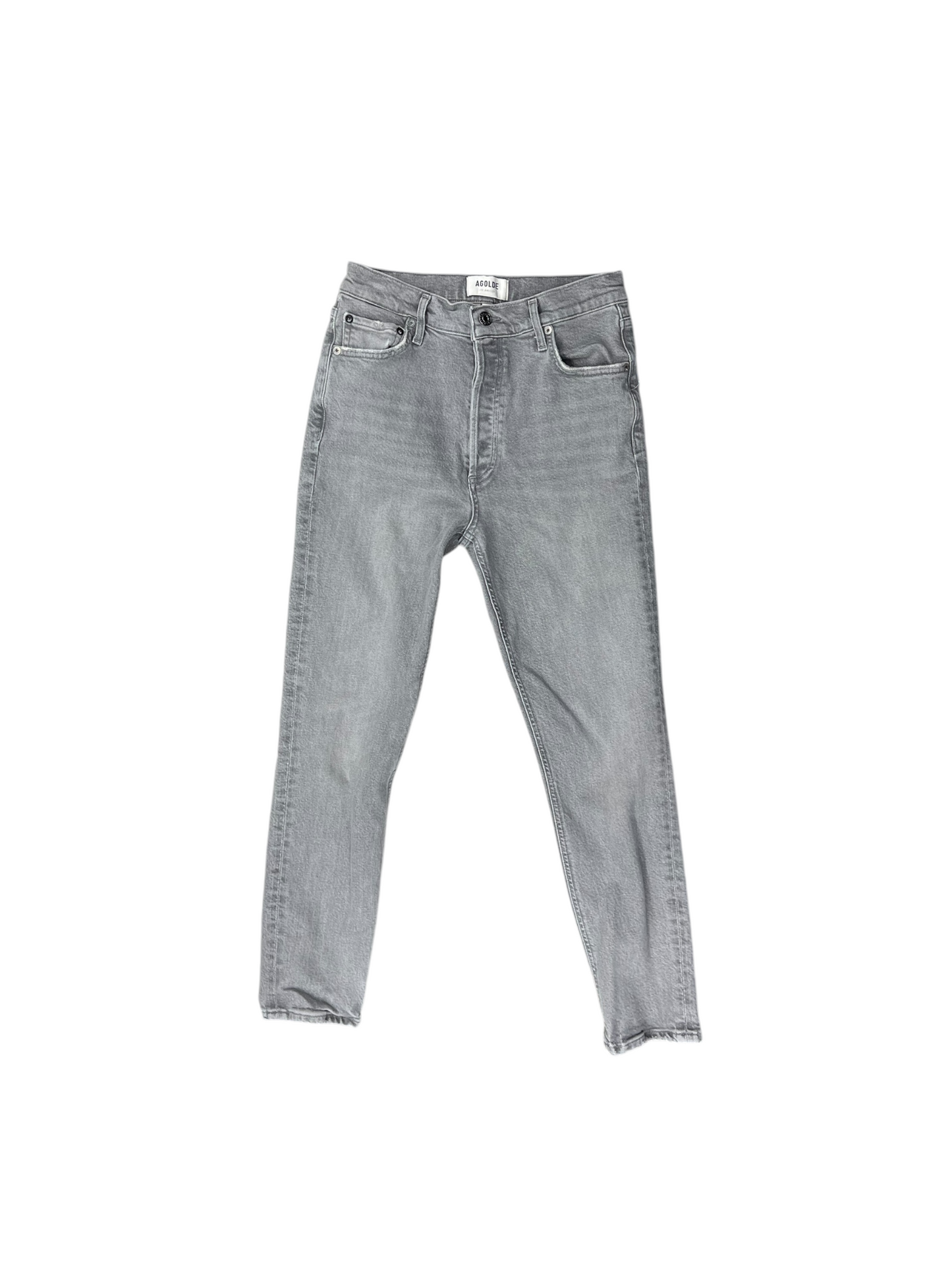 Jeans Cropped By Agolde In Grey, Size: 4