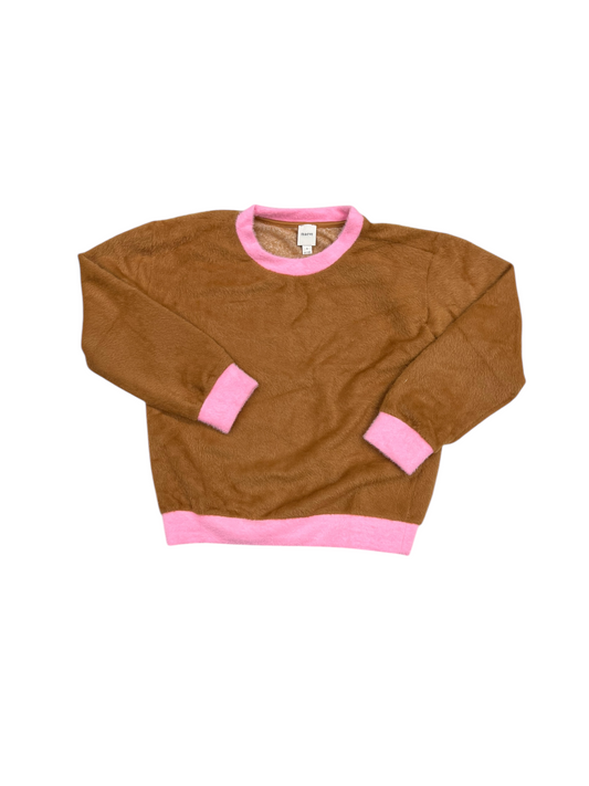 Sweater By Maeve In Brown & Pink, Size: S