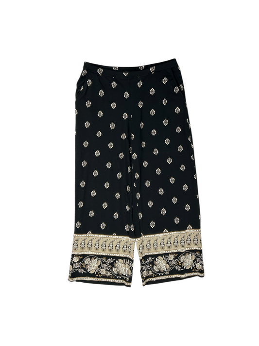 Pants Lounge By J. Jill In Black & Cream, Size: S