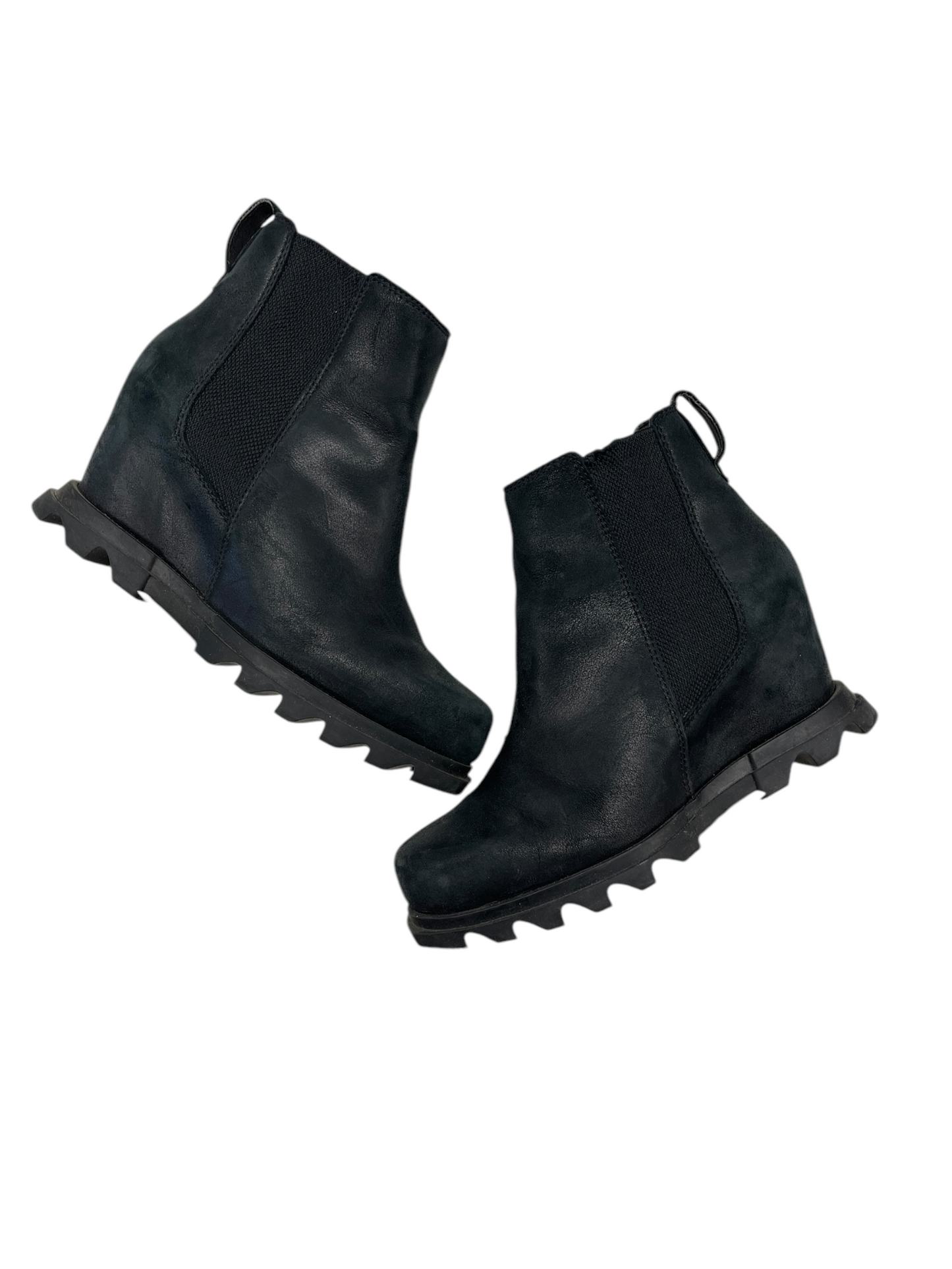 Boots Ankle Heels By Sorel In Black, Size: 6