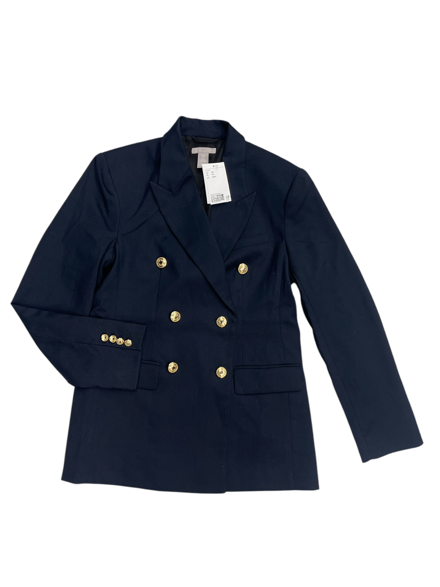 Blazer By H&m In Navy, Size: Xs