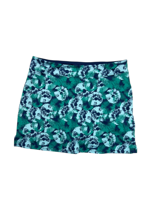 Skort By Tranquility In Blue & Green, Size: L