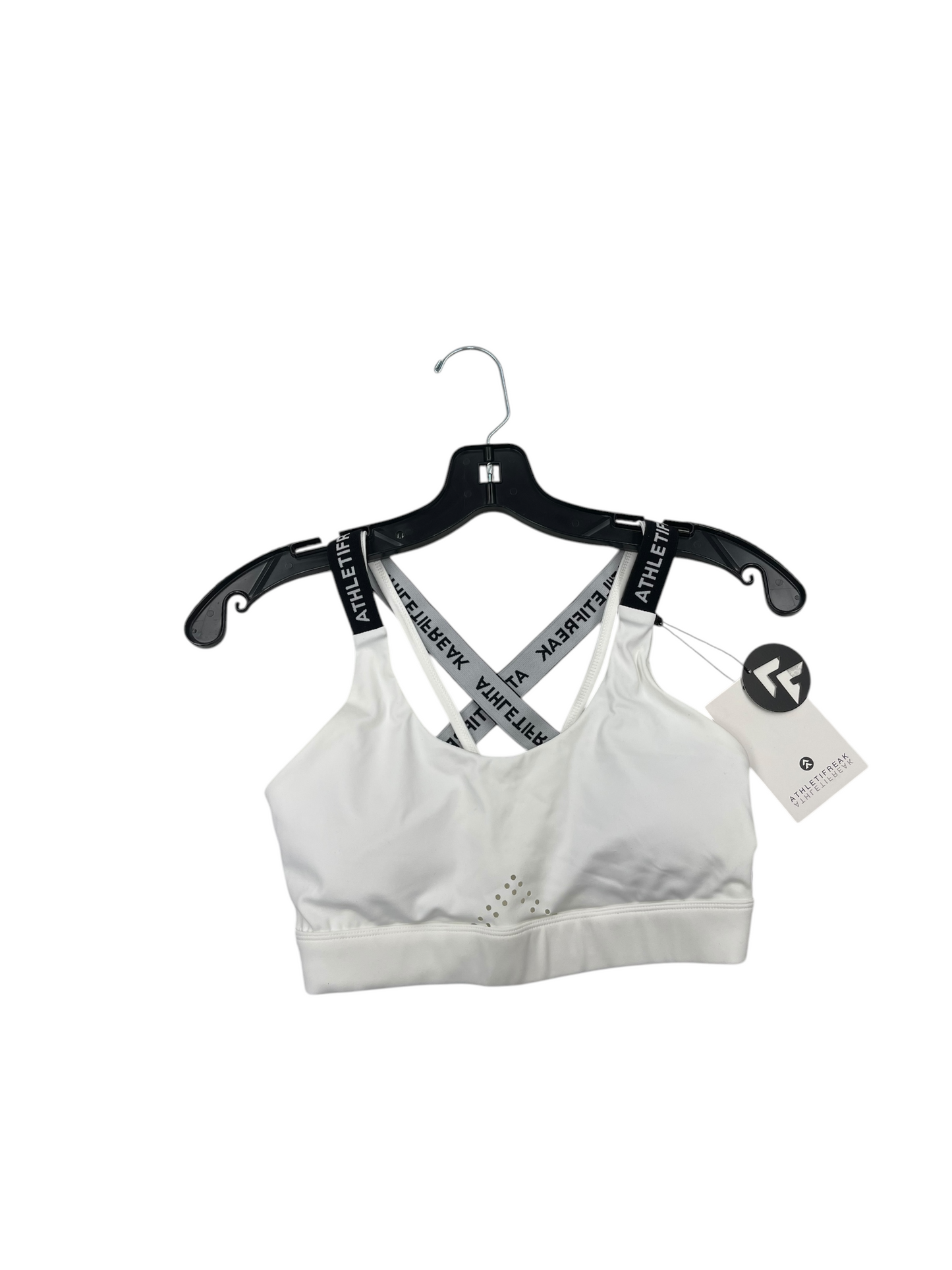 Athletic Bra By Clothes Mentor In White, Size: S