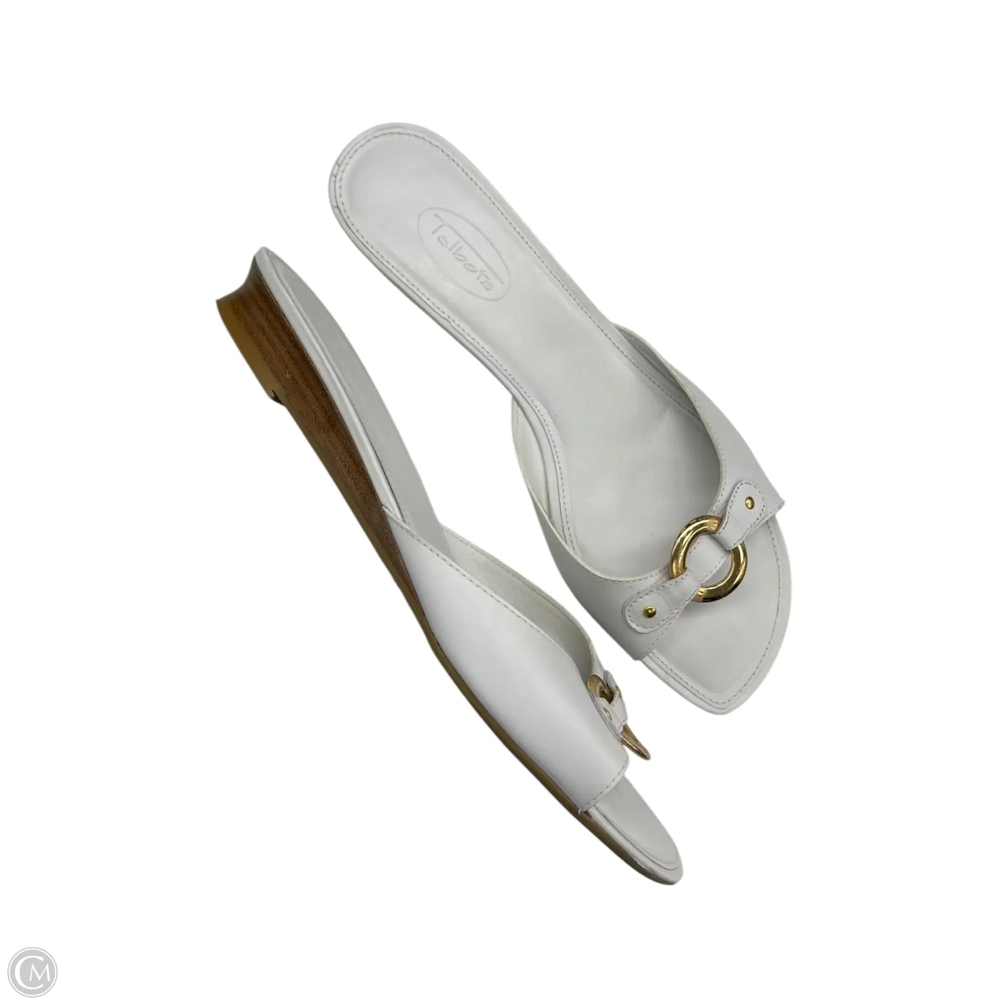 Sandals Flats By Talbots In White, Size: 8