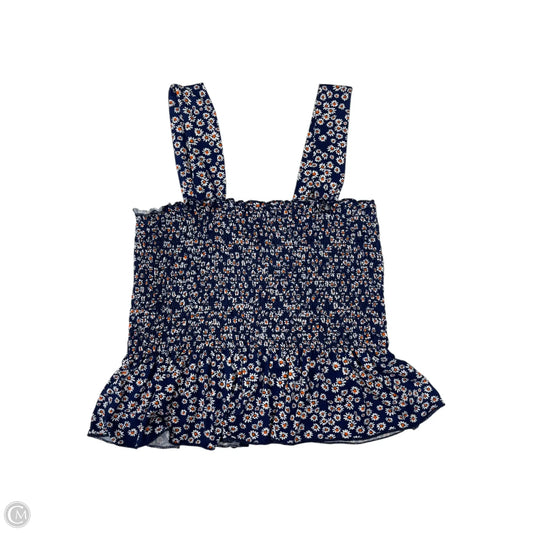 Top Sleeveless By Urban Outfitters In Blue & White, Size: M