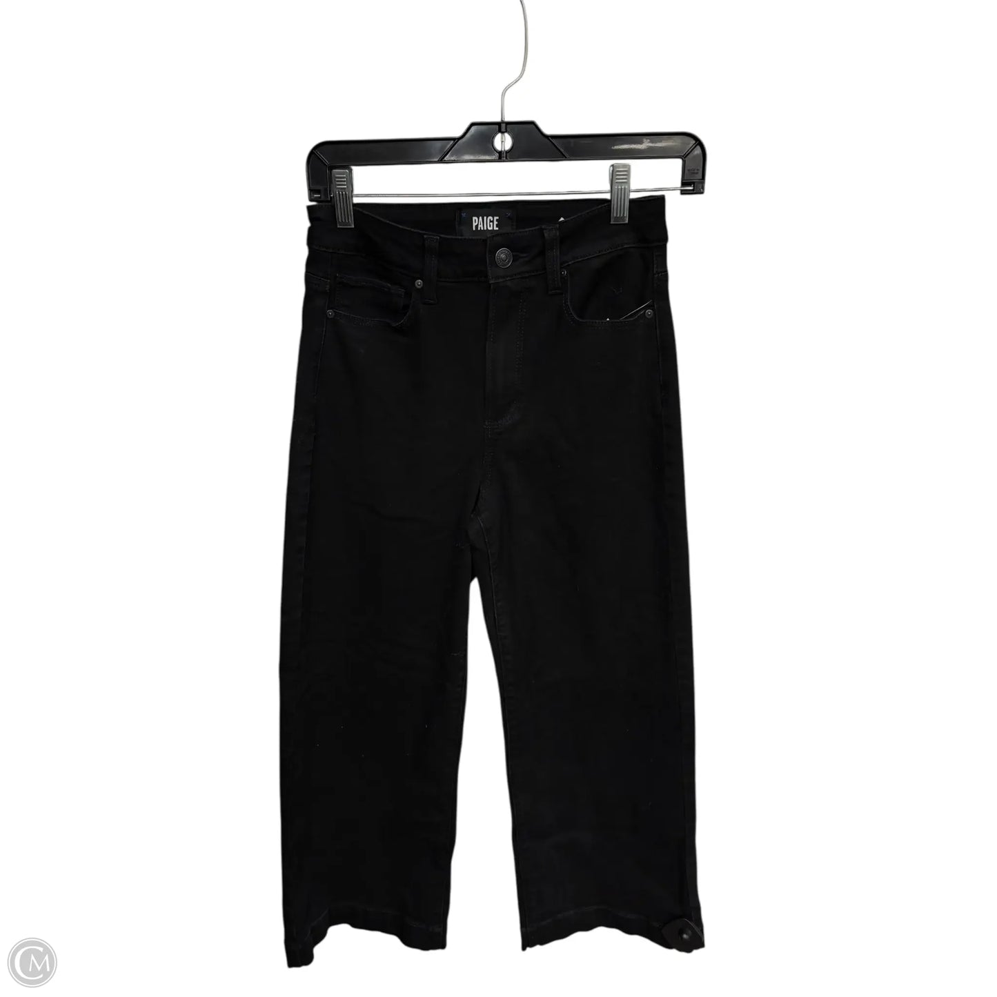 Jeans Wide Leg By Paige In Black, Size: 2