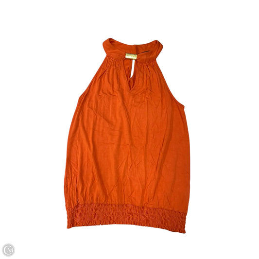 Top Sleeveless By Cable And Gauge In Orange, Size: S