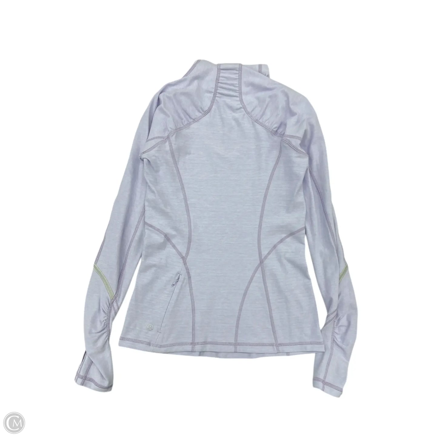 Athletic Top Long Sleeve Crewneck By Lululemon In Blue, Size: S