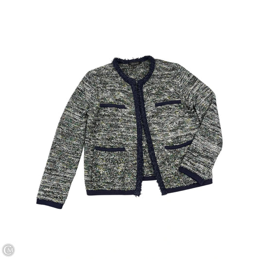 Cardigan By Ann Taylor In Blue & Green, Size: S