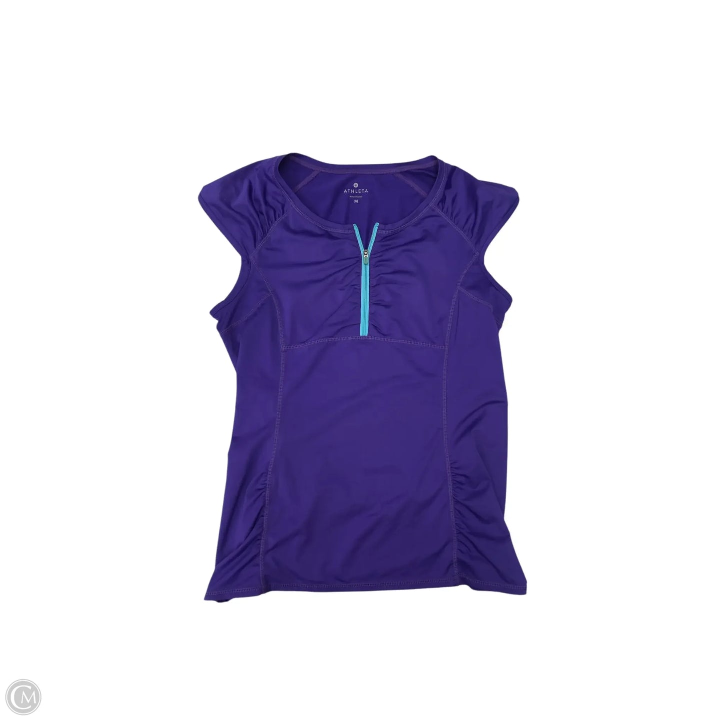 Athletic Top Short Sleeve By Athleta In Purple, Size: M