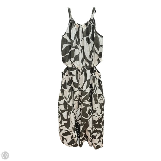 Dress Casual Maxi By Maurices In Green & White, Size: M