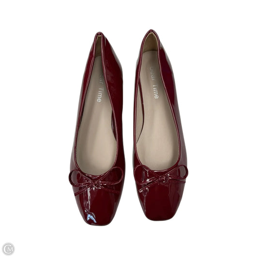 Shoes Flats By Dear Time In Red, Size: 10