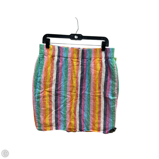 Skirt Midi By J. Crew In Rainbow Print, Size: M