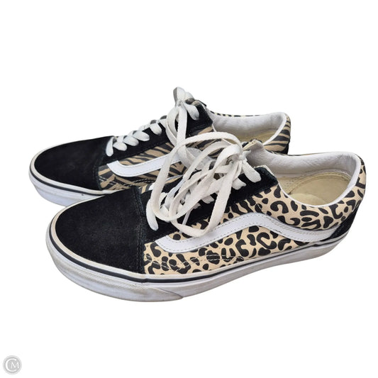 Shoes Sneakers By Vans In Black & White, Size: 9