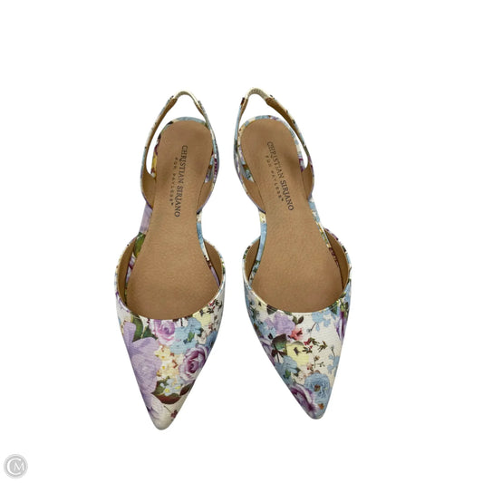 Shoes Flats By Christian Siriano In White & Yellow, Size: 6