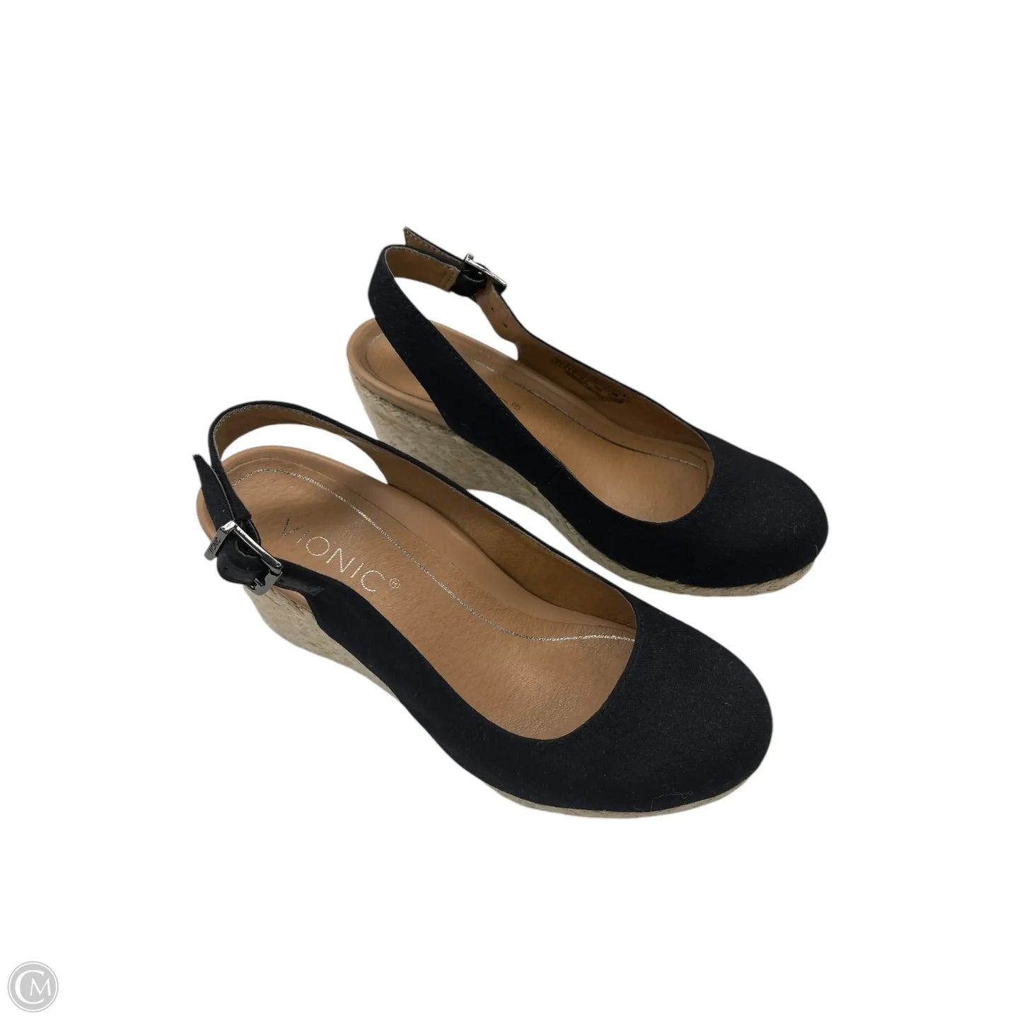 Shoes Heels Wedge By Vionic In Black, Size: 6