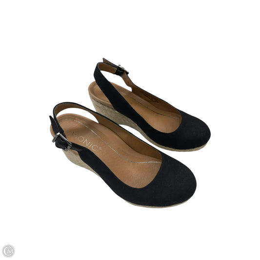 Shoes Heels Wedge By Vionic In Black, Size: 6
