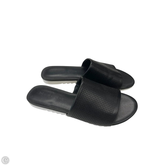 Sandals Flats By H For Halston In Black, Size: 6