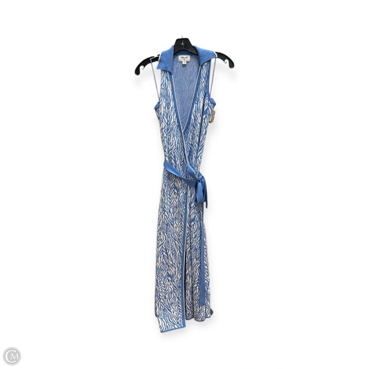 Dress Designer By Diane Von Furstenberg In Blue & White, Size: S