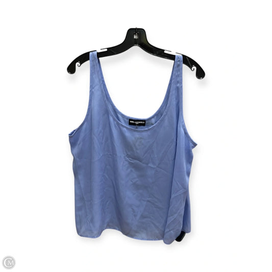 Tank Top Designer By Karl Lagerfeld In Blue, Size: Xl
