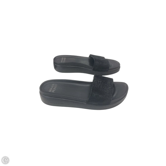 Sandals Heels Platform By Donald Pliner In Black, Size: 9
