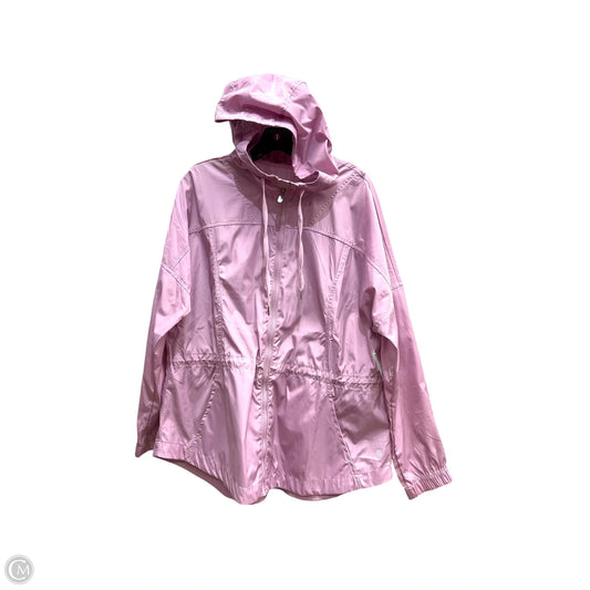 Jacket Windbreaker By Apana In Pink, Size: L