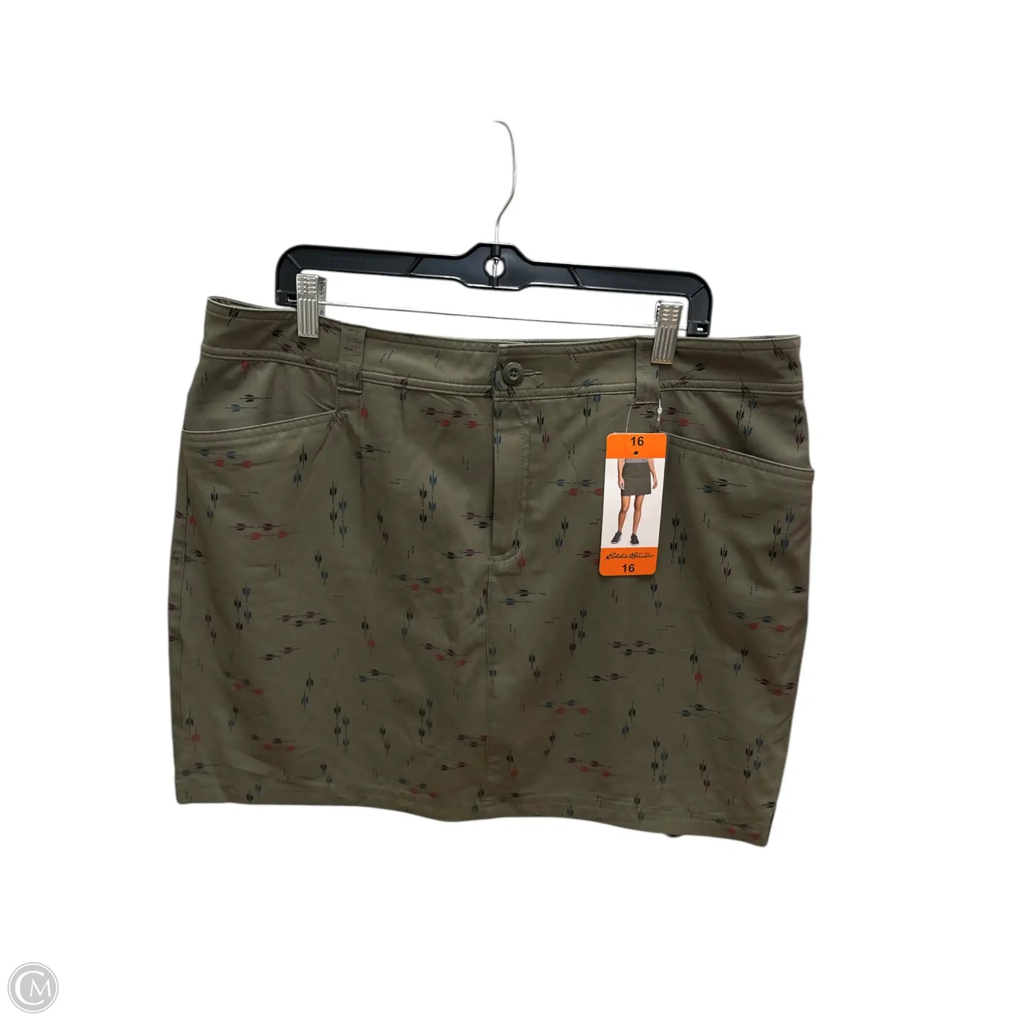 Athletic Skort By Eddie Bauer In Green, Size: 16