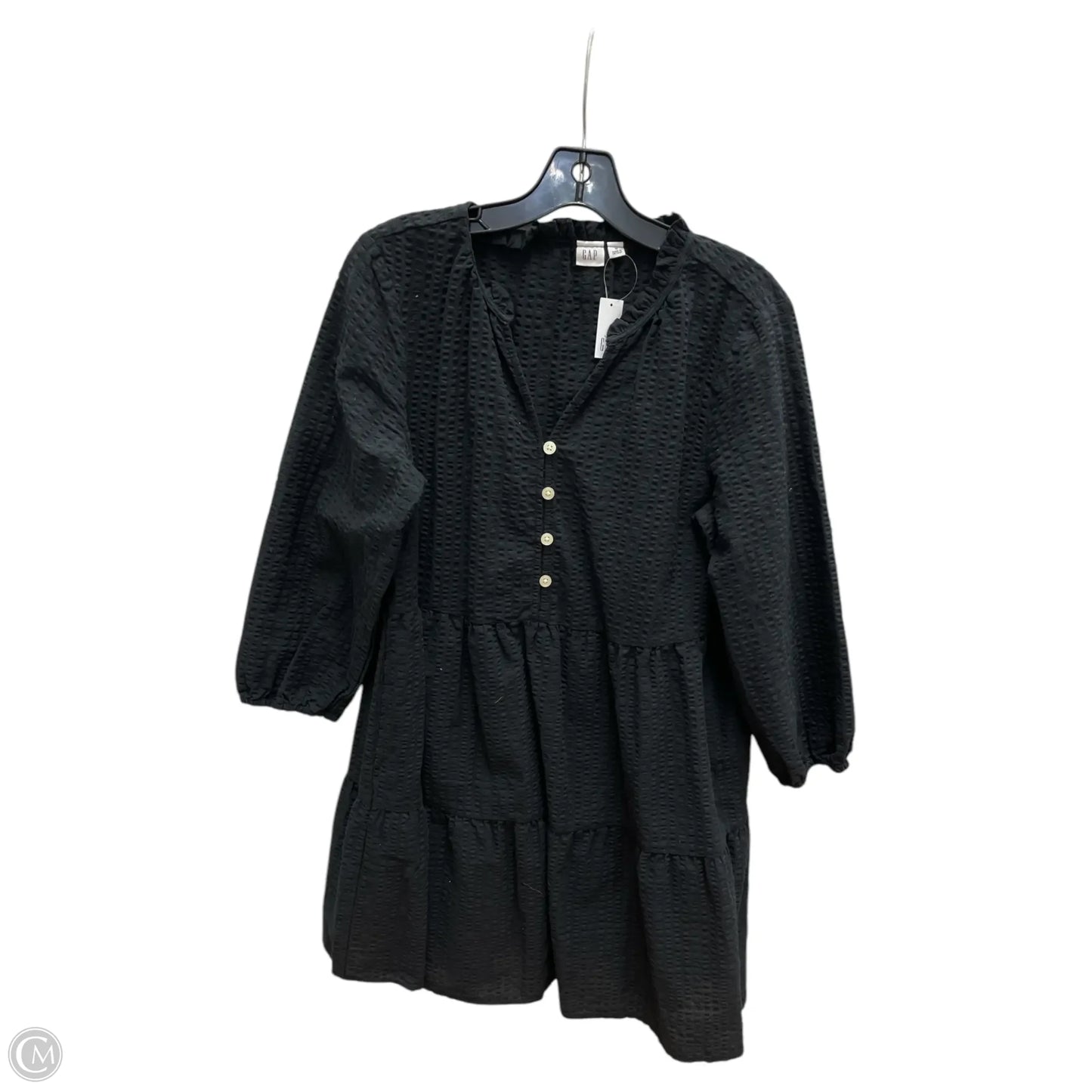 Dress Casual Midi By Gap In Black, Size: M