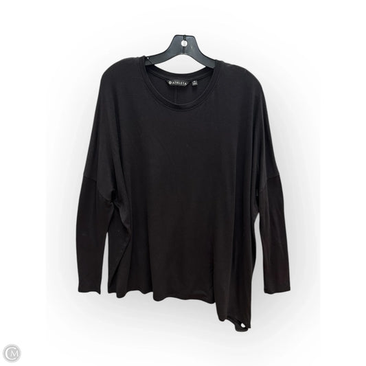 Top Long Sleeve By Athleta In Black, Size: M