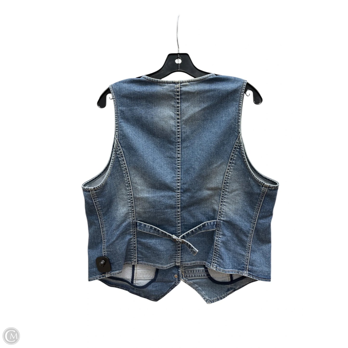 Vest Other By Chicos In Blue Denim, Size: Xl