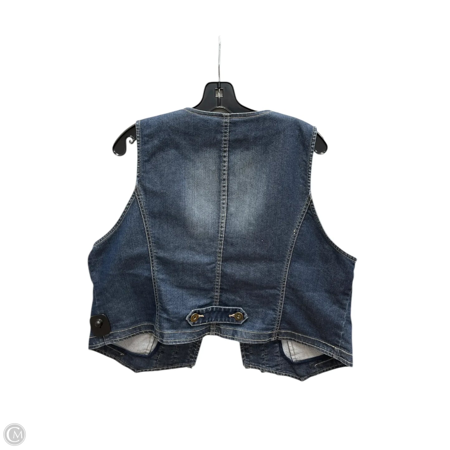 Vest Other By Chicos In Blue Denim, Size: Xl