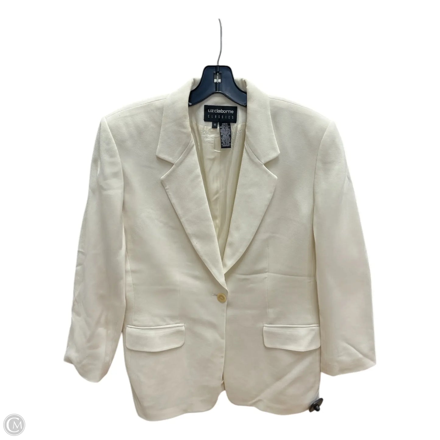 Blazer By Liz Claiborne In White, Size: L