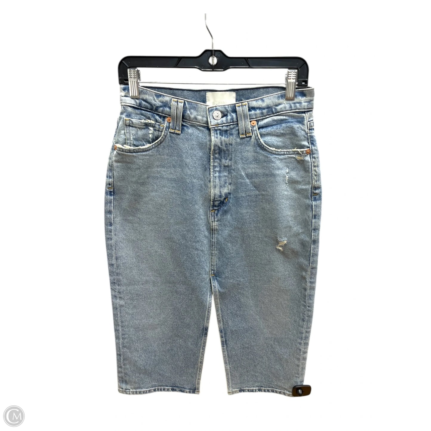 Skirt Midi By Citizens Of Humanity In Blue Denim, Size: 4