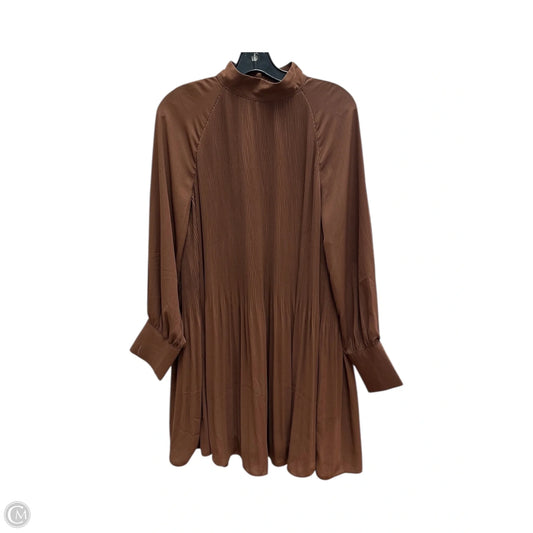 Dress Casual Midi By H&m In Brown, Size: S