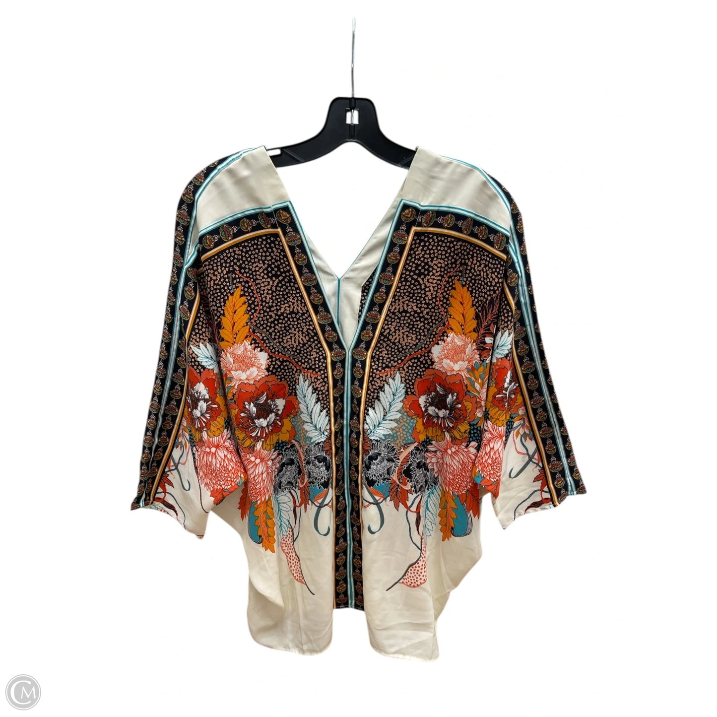 Top 3/4 Sleeve By Rose And Olive In Multi-colored, Size: L