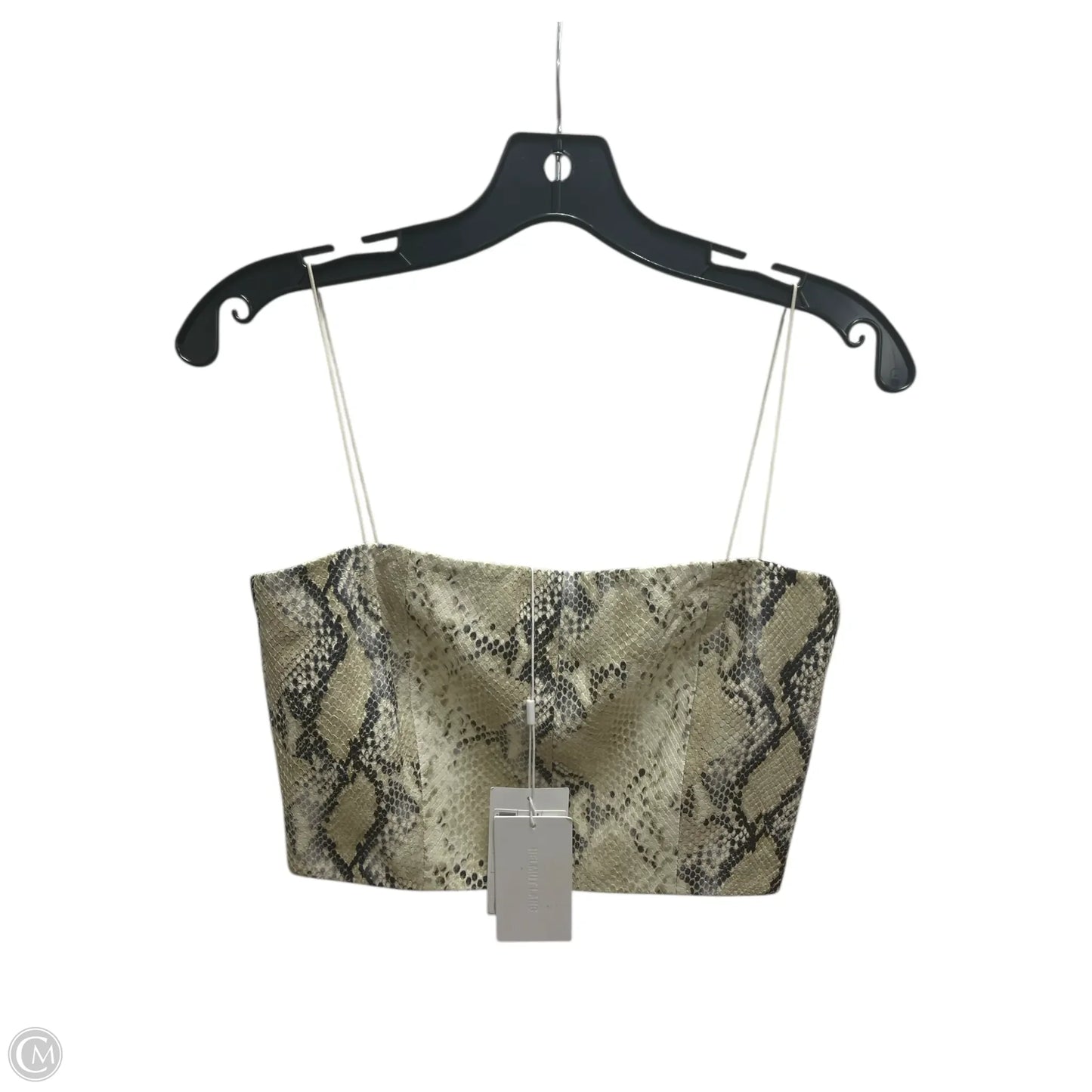 Top Sleeveless By Helmut Lang In Snakeskin Print, Size: 2