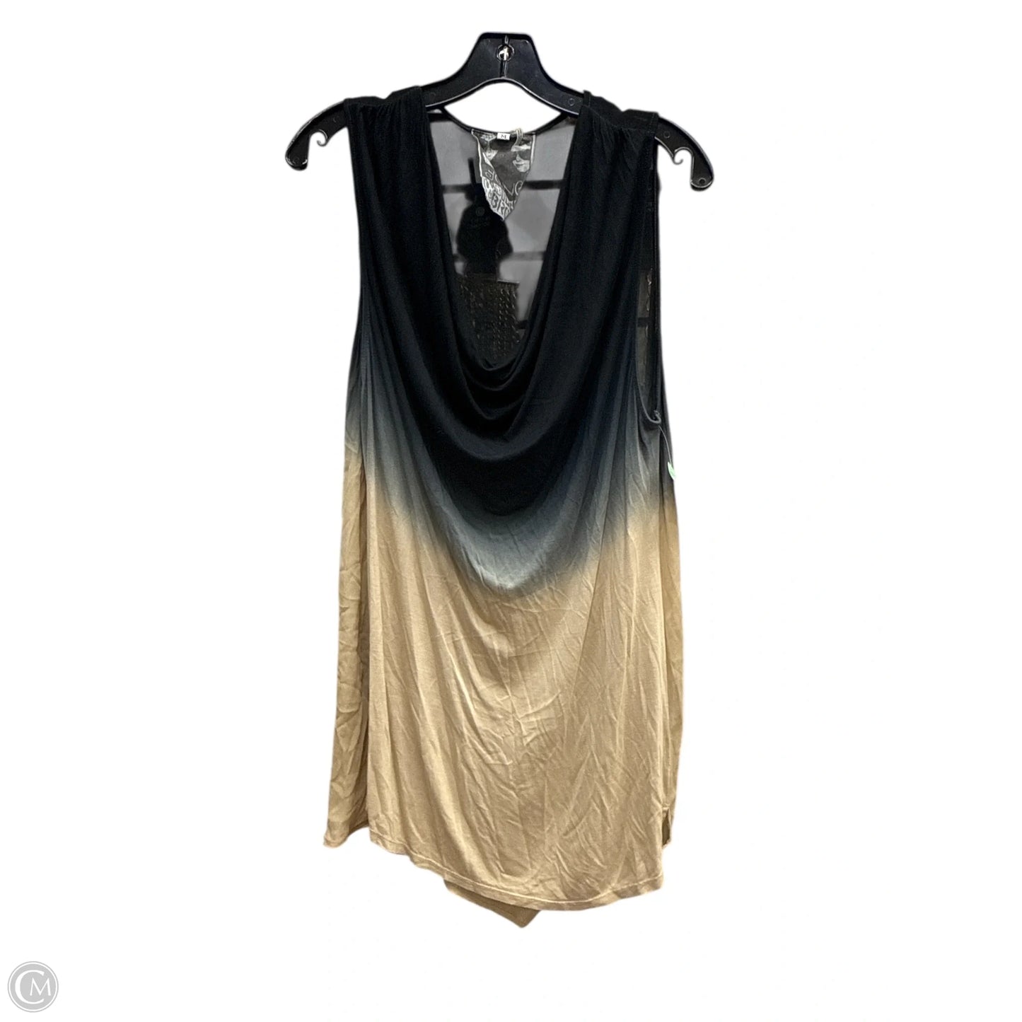 Tunic Sleeveless By Young Fabulous & Broke In Black & Cream, Size: M