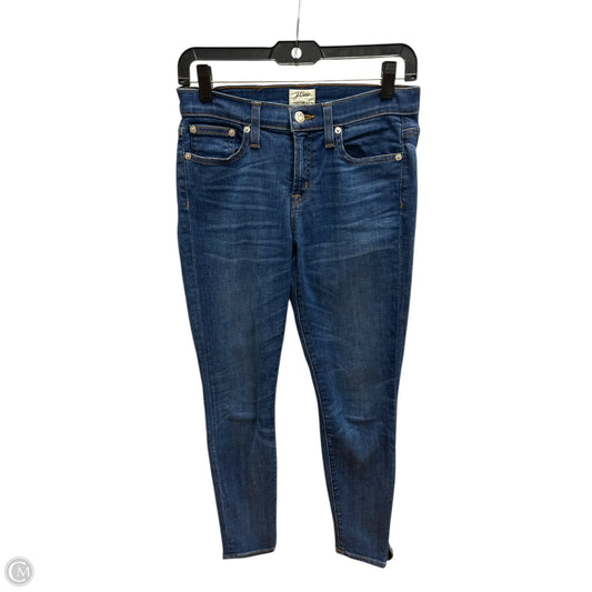Jeans Skinny By J. Crew In Blue Denim, Size: 26