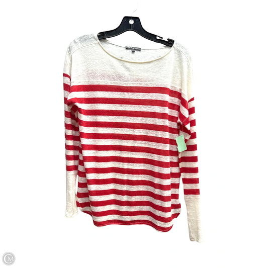 Sweater By Michael Stars In Red & White, Size: S